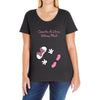 Creating a Little Disney Magic Baby Girl Ladies Curvy T-Shirt