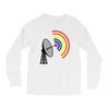 gaydar gay rainbow radar Long Sleeve Shirts