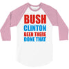 bush clinton large 3/4 Sleeve Shirt