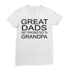 great dads get promoted Ladies Fitted T-Shirt