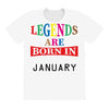 legends are born january All Over Women's T-shirt