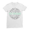 go vegan 3 Ladies Fitted T-Shirt