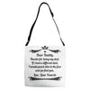 Dear Daddy, Thanks for Being my Dad Baby Boy Letter to Father Adjustable Strap Totes