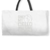 only my cello will save the world Weekender Totes
