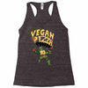 vegan pizza power Racerback Tank