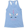 birthday unicorn family series brother Racerback Tank