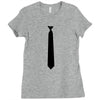 skinny white tie hipster cool school funny awesome geek shirt t shirt Ladies Fitted T-Shirt