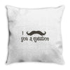 mustache Throw Pillow
