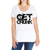 get crunk Ladies Curvy T-Shirt