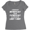 I Screwed Mothers Day So Fathers Day Lousy Tshirt Women's Triblend Scoop T-shirt
