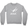 i do all my own stunts ski Crewneck Sweatshirt
