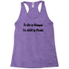 to err is human funny t shirt pirate humor parody s 3xl Racerback Tank