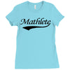 mathlete t shirt funny math humor geek nerd school athlete tee s m l x Ladies Fitted T-Shirt