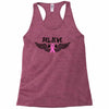 angel wing believe breast cancer Racerback Tank