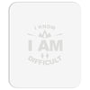 i know i am difficult ski mountain Mousepad