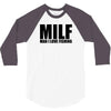 milf man i love fishing t shirt funny outdoors clever humor tee fisher 3/4 Sleeve Shirt