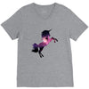 Unicorn Galaxy V-Neck Tee
