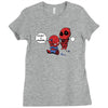unicorn spidey Ladies Fitted T-Shirt