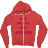 Eat Pussy Not Animals Zipper Hoodie