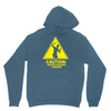 caution shapes being thrown printed Hoodie