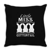 little miss cottontail cute bunny easter Throw Pillow