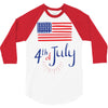 july 4th 3/4 Sleeve Shirt