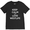 westlife white logo V-Neck Tee