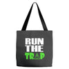run the trap Tote Bags