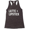 latte and lipstick Racerback Tank