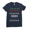 ugly christmas mom Ladies Fitted T-Shirt