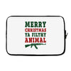 Merry Christmas Ya Filthy Animal Laptop sleeve