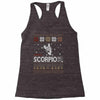 santa scorpio christmas ugly t shirts Racerback Tank