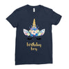 birthday unicorn family series birthday boy Ladies Fitted T-Shirt
