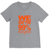 we are the 99% t shirt occupy wall street anti corporate greed black V-Neck Tee