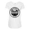crystal lake consuelor est 1935 Maternity Scoop Neck T-shirt