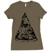 illuminati pizza Ladies Fitted T-Shirt