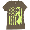 lyme disease awareness Ladies Fitted T-Shirt