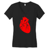 heart Women's V-Neck T-Shirt