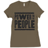 power to the people Ladies Fitted T-Shirt