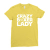 crazy boxer lady Ladies Fitted T-Shirt
