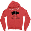 anti vegan task force Zipper Hoodie
