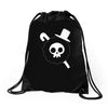 brook flag one piece Drawstring Bags