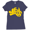 yeah nah Ladies Fitted T-Shirt