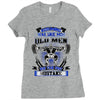 old man was your first mistake Ladies Fitted T-Shirt