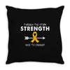 Through The Storm Strength Made To Conquer Throw Pillow