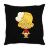 popelbob popcornkopf Throw Pillow