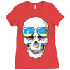 skull holiday Ladies Fitted T-Shirt