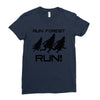 run forest run Ladies Fitted T-Shirt