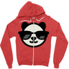 cool panda Zipper Hoodie