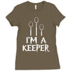 i am a keeper Ladies Fitted T-Shirt